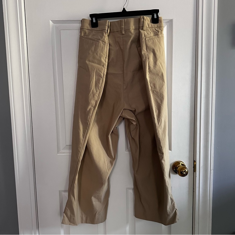 Lane Bryant Womens Flat Front Dress Pants Plus Size 26 Light Beige Pockets - Picture 5 of 12